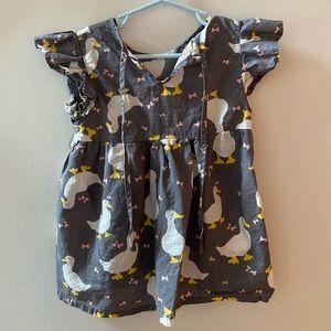 Girls 5t duck pattern dress